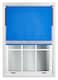 image 1 of FURNISHED Thermal Blackout Roller Blinds with Diamante Edge Made to Measure Window Shade | Blue | Blue | (W) 180cm x (L) 210cm