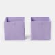 image 1 of OHS Foldable Fabric Storage Boxes Collapsible Square Cube Organiser | Purple | Lilac