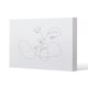 image 1 of couple kiss in line art (Canvas Print) 31 x 41 x 4cm