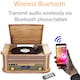 image 6 of Denver 9-in-1 Retro Vintage DAB Bluetooth Wooden Radio Record Player - MRD-51BT | Brown | Light Wood
