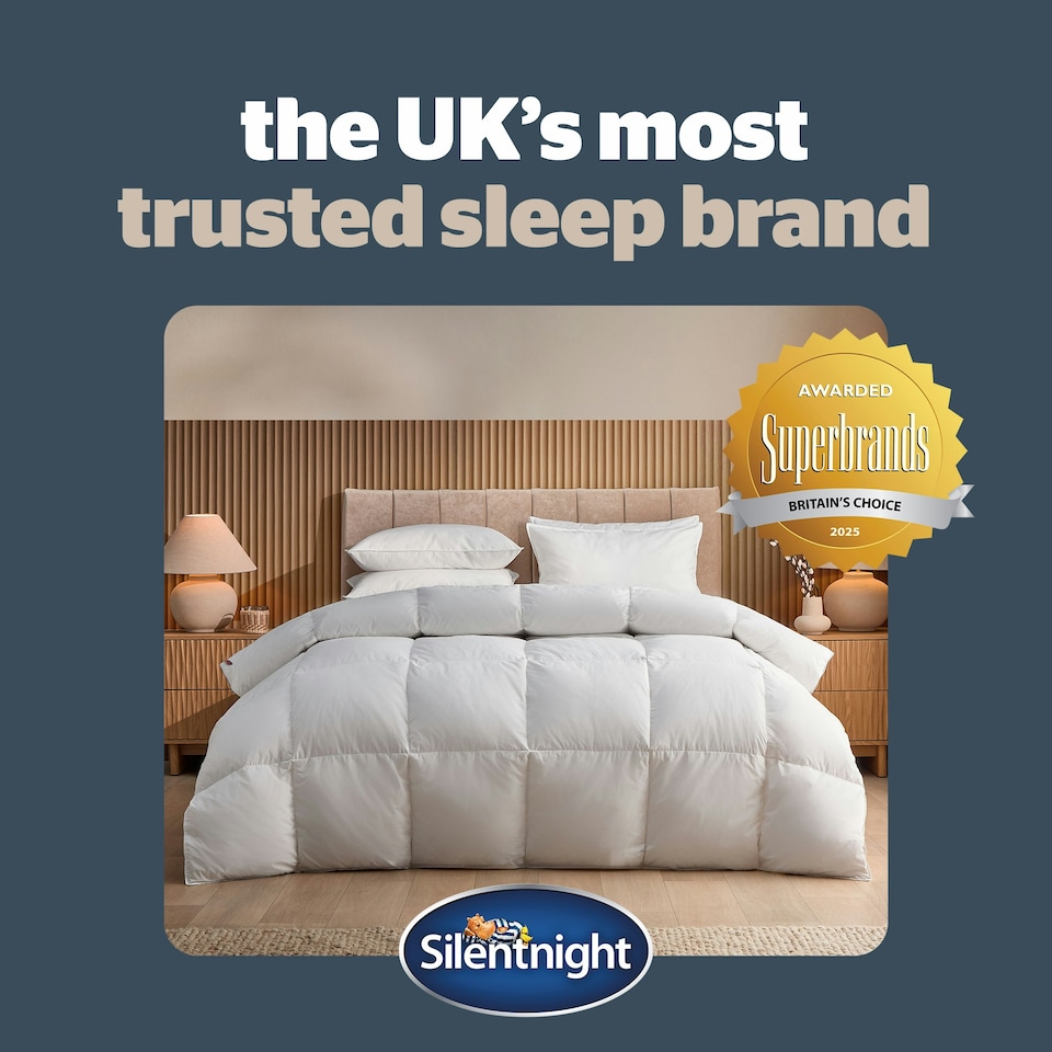 image 1 of Silentnight Naturals Duck Feather 10.5 Tog Duvet White | Double