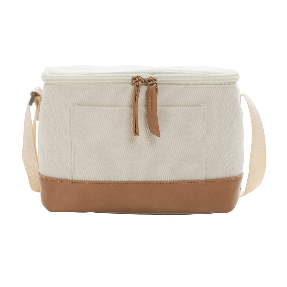 image 1 of XD Collection 6L Recycled Canvas Cooler Bag - Off White - One Size Cream | One Size