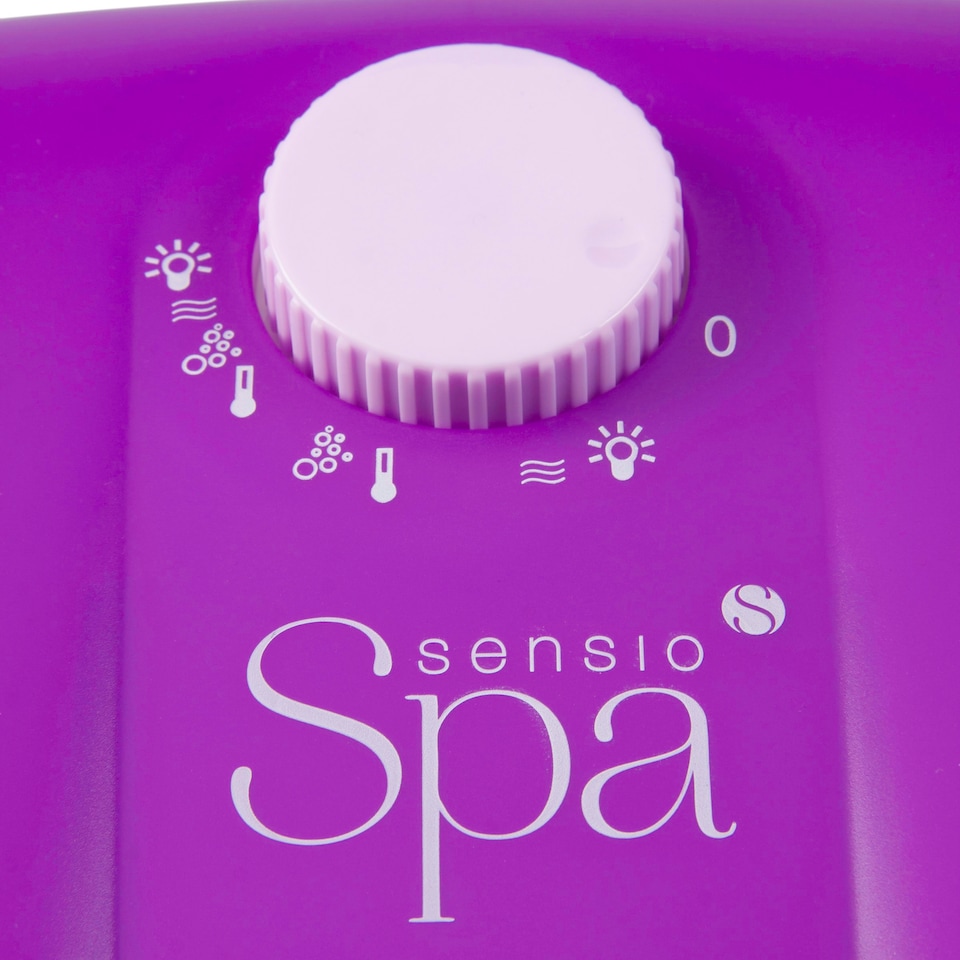 image 1 of Sensio Spa Foot Spa Massager Pedicure With Nine Accessories, Heat Bubbles & Massaging Tools All In One