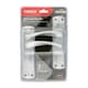 image 2 of Timco - Zeta Latch Handles  - Satin Chrome (Size 175 x 45 - 2 Pieces) Chrome
