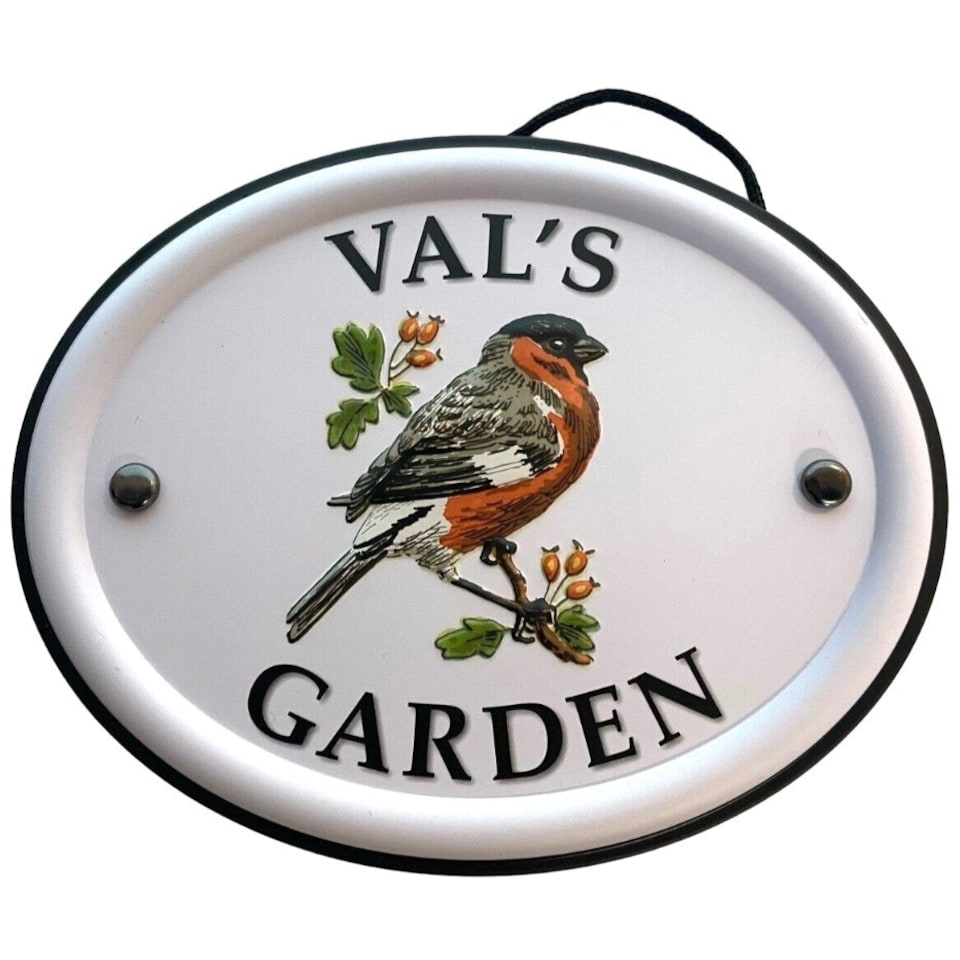 Decorative Bird Garden Sign - Val