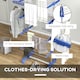 image 5 of HOMCOM 4-Tier Large Clothes Airer Steel Clothes Drying Rack Blue