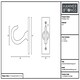 image 4 of Hammer & Tongs Hanging Hook - W20mm x H70mm - Raw