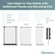 image 3 of Bettacare Premium Extra Tall Multi Panel Flexible Dog Barrier, up to 128cm Wide, White, 105cm Tall, Dog Barrier for Pets Dogs and Puppy White