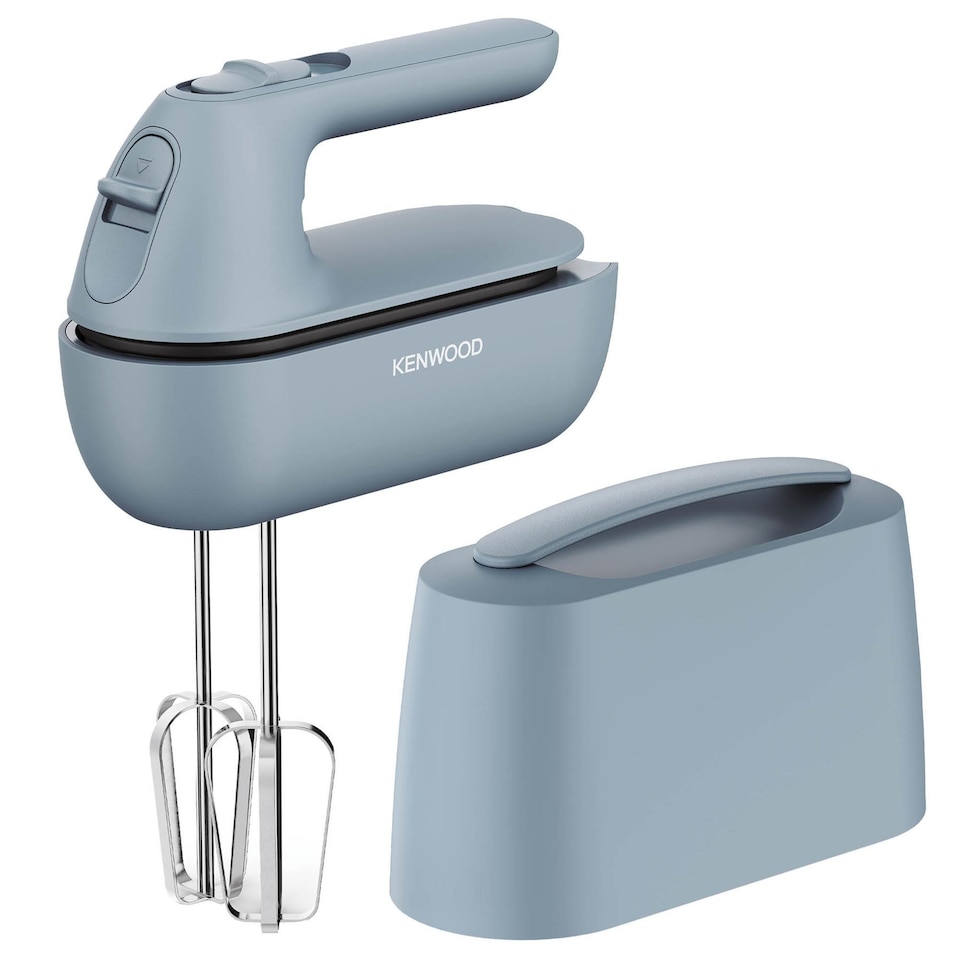 image 1 of Kenwood QuickMix Go Electric Hand Mixer Beaters Kneader 350W 5 Speed Slider, Blue