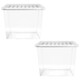 image 1 of 1 x Heavy Duty Multipurpose 80 Litre Home Office Clear Plastic Storage Container With Lid Clear