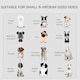 image 7 of PawHut Furniture-Style Dog Crate w/ Two Lockable Doors, for Small & Medium Dogs