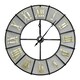 image 1 of Charles Bentley Wrought Iron Outdoor Garden Metal Clock - Black & Antique Brass