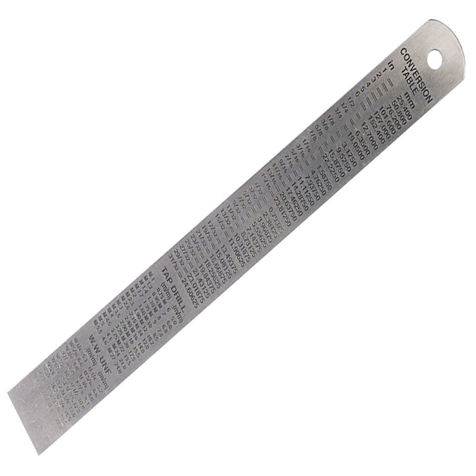 image 1 of Faithfull Steel Rule 150Mm / 6In X 19Mm