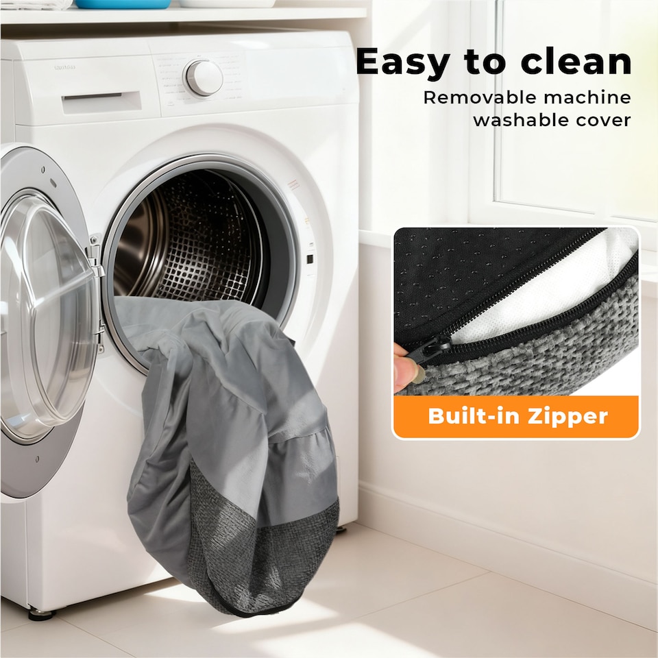 image 1 of Pawz Pet Bed Washable Plush Orthopedic Soft Non Slip Mat Indoor Pet Cushion L | Grey | M | M