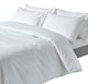 image 1 of Homescapes White Cotton Duvet Cover Set - 200 Thread Count - King Size | White | King