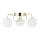 image 3 of Nordlux Franca Indoor Ceiling Light Brass Metal E14 Hand Blown Glass - Mains Powered, IP20