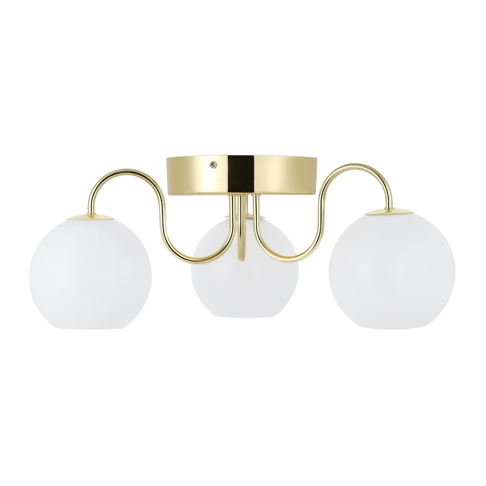 image 1 of Nordlux Franca Indoor Ceiling Light Brass Metal E14 Hand Blown Glass - Mains Powered, IP20