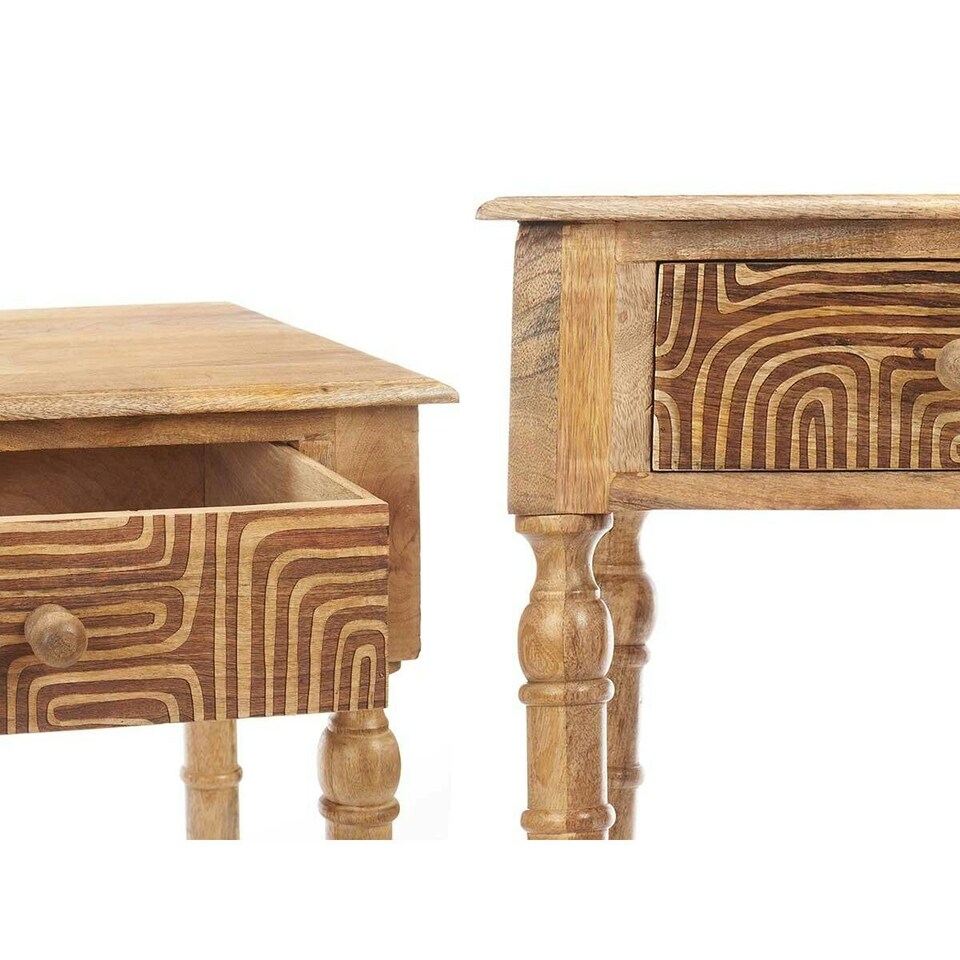 image 1 of Hall Table with 2 Drawers Gift Decor 40 Brown 98 x 77 x 42 cm Curve N/A