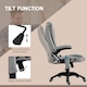 image 6 of Vinsetto Office Chair, Ergonomic Fabric Desk Chair with 6-Point Massage and Back Heated, Arms, Lumbar Support, Light Grey