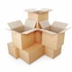 image 2 of 25 x Single Wall 18 x 12 x 12" (457x305x305mm) Strong Cardboard Shipping Boxes For House Moving & Storage Brown