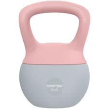 SPORTNOW Soft Kettlebell, 6kg Kettle Bell with NonSlip Handle for Home Gym Weight Lifting and Strength Training, Pink and Grey | Multi