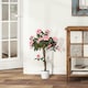 image 8 of Outsunny 90cm Artificial Rose Tree, Fake Decorative Plant, Pink