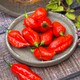 image 2 of Chilli Pepper Pit Viper Naga Seeds - Superhot Capsicum chinense 1M SHU Wrinkled Pods 6 Seeds