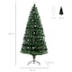 image 3 of HOMCOM 6ft White Light Artificial Christmas Tree w/ 230 LED Star Topper Tri-Base