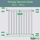 image 4 of Bettacare Simply Secure Wooden Screw Fit Gate, 72cm - 79cm, White, Wooden Dog Gate Gate, Screw Fit Pet Stair Gate, Puppy Gate