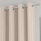 image 3 of Enhanced Living Nightfall Plain Supersoft Natural Thermal Blockout Eyelet Curtains (PAIR) - 66 x 54 inch (168 x 137cm)