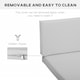 image 6 of Outsunny 3PCs Rattan Garden Seat Cushions Pads for Patio Furniture, Grey 