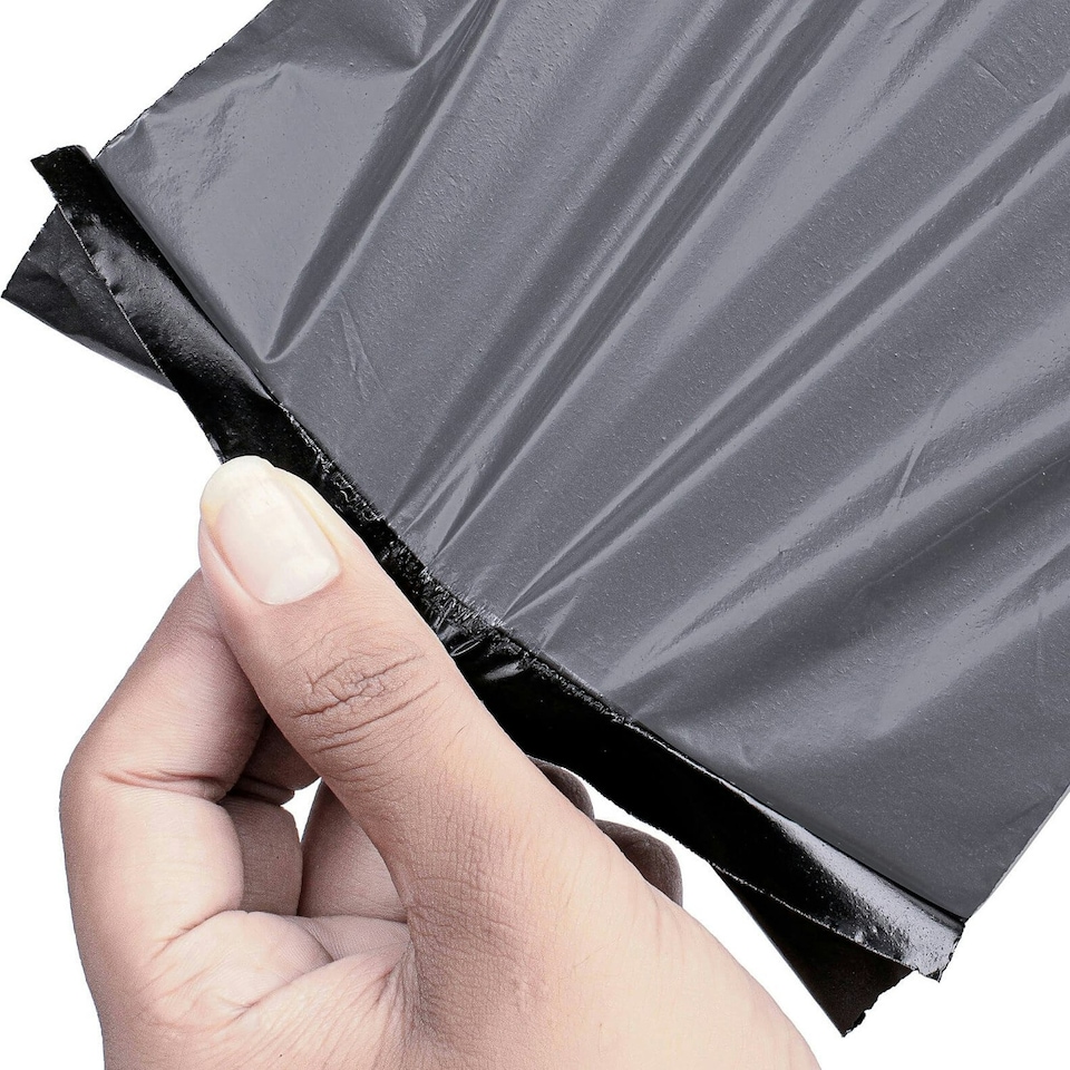 image 1 of 1000 x 14x19" (355x482mm) Plain Grey Polythene Waterproof Self Sealing Postal Mailing Bags Grey | One Size