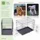 image 9 of 24" Folding Metal Dog Cage Puppy Transport Crate Pet Carrier