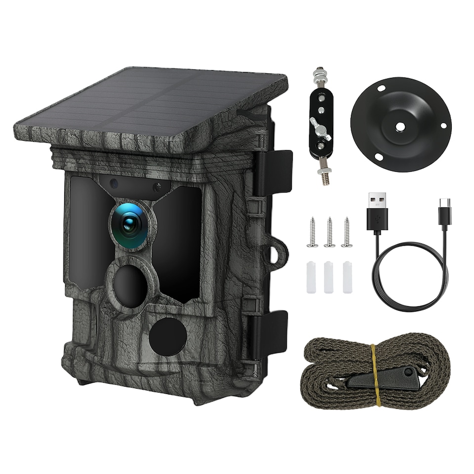 image 1 of Centra Solar Trail Camera 4K 112MP Hunting Game Cam Wildlife Night Vision Wifi