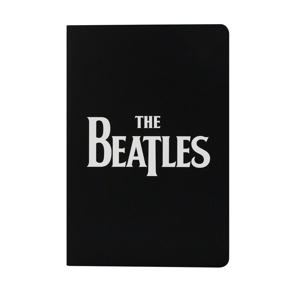 image 1 of A5 Notebook (Softcover) - The Beatles (Logo) Black