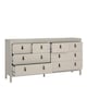image 6 of Barcelona Double Dresser 4+4 Drawers in Cashmere Cream