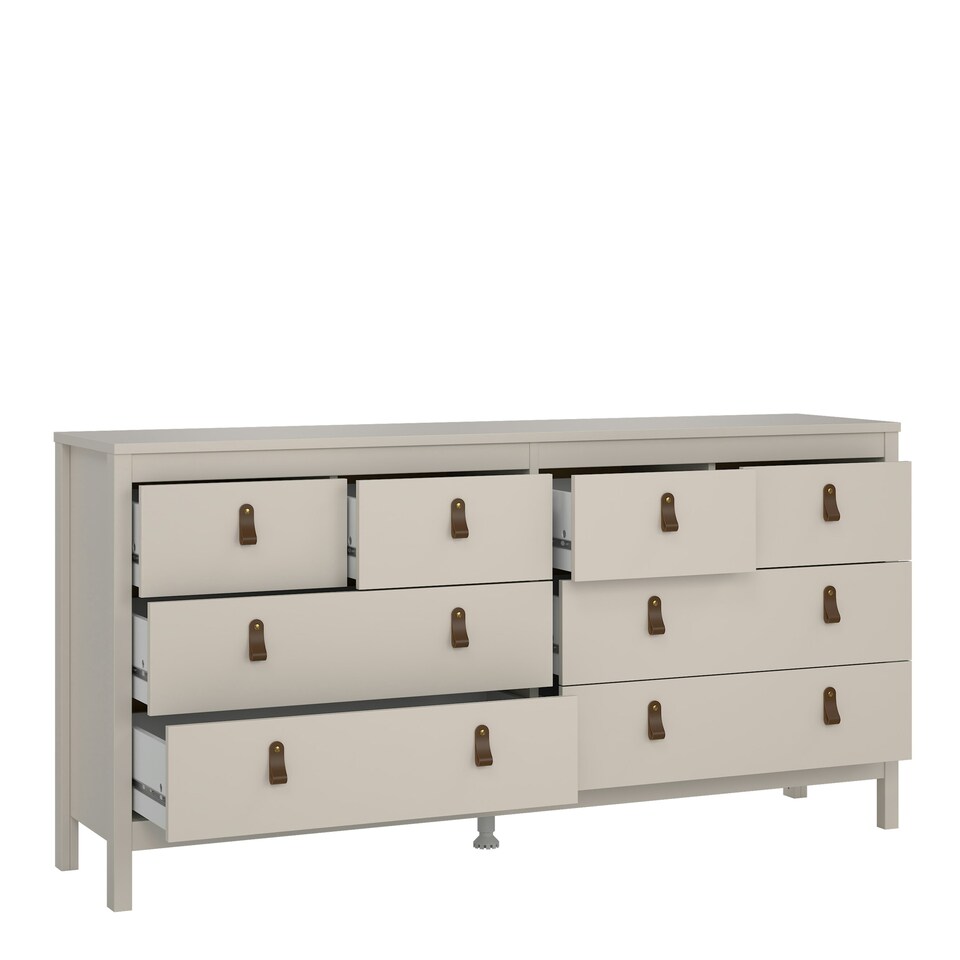 image 1 of Barcelona Double Dresser 4+4 Drawers in Cashmere Cream