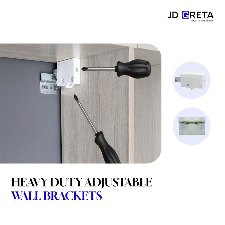 image 1 of Kitchen Wall Corner Unit 600mm Cabinet With Door and Shelf 60cm - Dark Grey Matt
