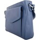 image 6 of Cross Body Shoulder Genuine Soft Leather Pocket Detail Handbag Grey | Autumn Ink Light Grey