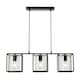 image 1 of BHS Hardy 3 Light Diner Pendant, Black