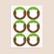 image 3 of Pixels Design Round Stickers 88mm - Sheet of 6