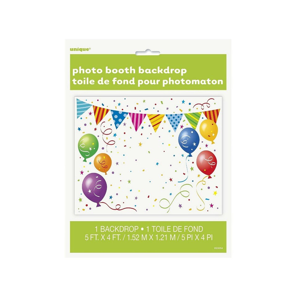 Unique Party Photo Backdrop - Multicoloured - One Size