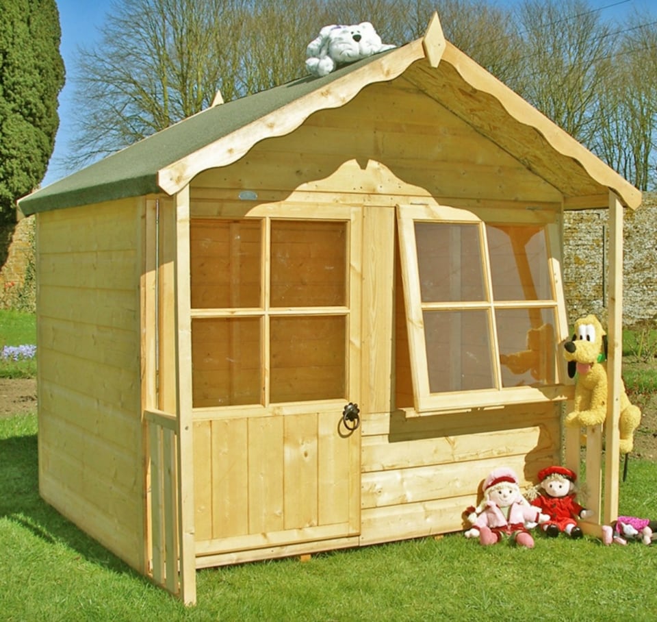 image 1 of Kitty Playhouse Kid's Wendy House | Brown
