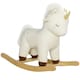 image 1 of AIYAPLAY Rocking Horse with Unicorn Design, Sounds for Ages 2-4 Years, White