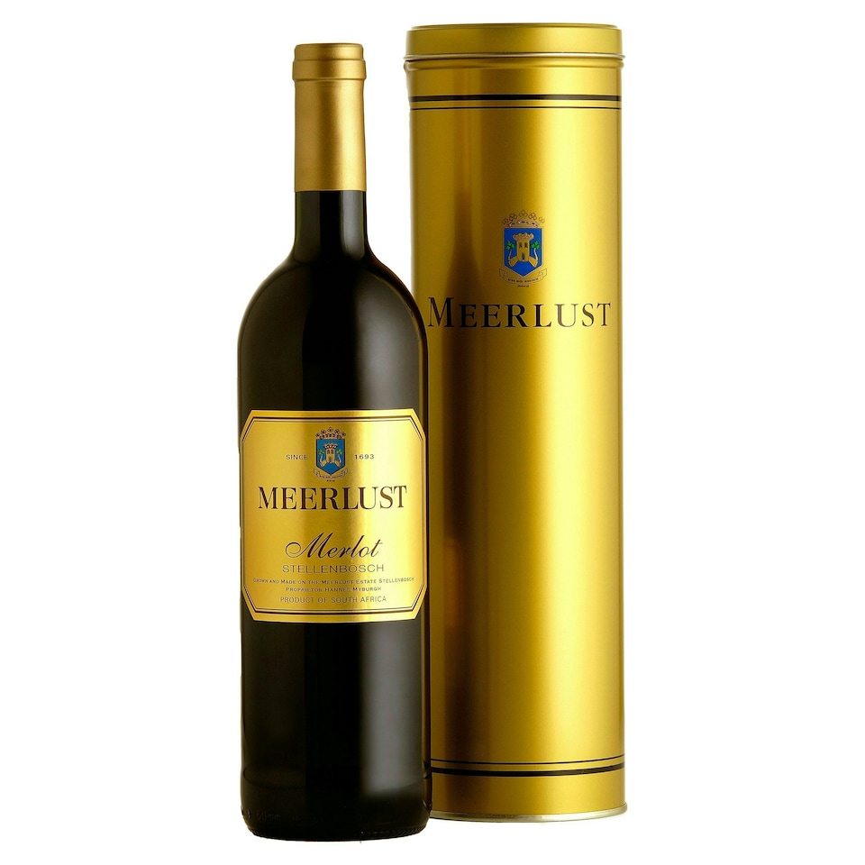 Meerlust Merlot Gift Tin - South African Red Wine 75cl