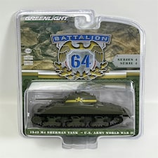 1943 M4 Sherman Tank US Army World War II 1:64 Scale Greenlight 61040C