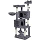 image 1 of Yaheetech 163 cm Large Cat Tower with Condos Platform Perch Dark Grey