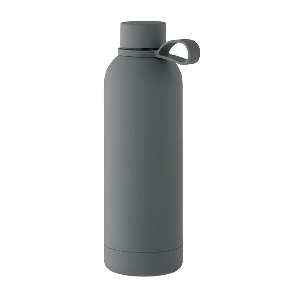image 1 of MidOcean Emerald Double Wall 500ml Water Bottle - Stone Grey - One Size Black | One Size