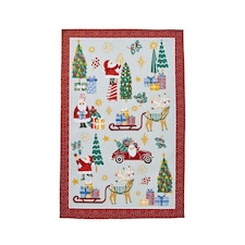 Ulster Weavers Tis The Season Tea Towel - Cotton Red/Green