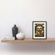 image 2 of Sloth Flowers Kids Bedroom Fun 9x7" Black Framed Wall Art Print